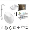 Combo bộ nhà tắm cao cấp 057 bồn cầu trứng