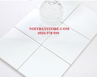 Gạch thẻ vuông trắng bóng phẳng 20x20