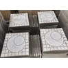 Gạch vỉa hè Terrazzo 40x40 xám tròn