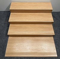 Gạch lát cầu thang 47x120 mờ vân gỗ nâu nhạt