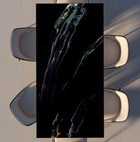 Gạch Ấn Độ 60x120 Đen vân xanh vàng