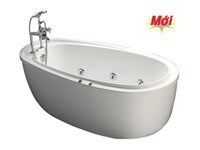 Bồn tắm Caesar chân yếm AT6480