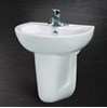 Chậu rửa chân ngắn Caesar L2230+P2441