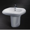 Chậu rửa chân ngắn Caesar L2560+P2441