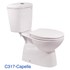 Bồn cầu 2 khối Ceravi C317 (Tặng Lavabo)
