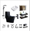 Combo bộ nhà tắm cao cấp màu đen 059
