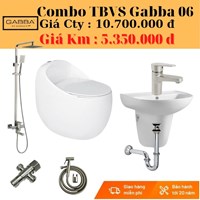 Combo bộ nhà tắm giá rẻ Gabba 06
