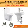 Combo bộ nhà tắm giá rẻ Gabba 08