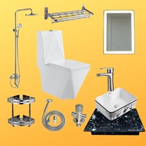 Combo bộ nhà tắm Luxury 24 cầu khối kim cương