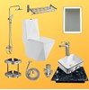 Combo bộ nhà tắm Luxury 24 cầu khối kim cương