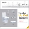 Combo thiết bị vệ sinh Caesar cầu 2 khối 08