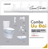 Combo thiết bị vệ sinh Caesar cầu 2 khối 09