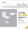 Combo thiết bị vệ sinh Caesar cầu 2 khối giá rẻ