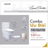 Combo thiết bị vệ sinh Caesar cầu 2 khối