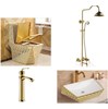 Combo thiết bị vệ sinh mạ vàng
