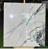 Đá đồng chất khắc kim Trung Quốc 100x100 trắng vân đá đen