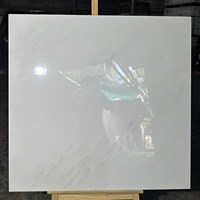 Đá đồng chất khắc kim Trung Quốc 100x100 trắng vân khói nhẹ