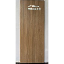 Gạch lát cầu thang giả gỗ 47x120 mờ nâu gỗ