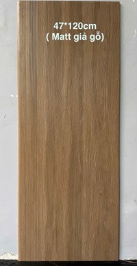 Gạch lát cầu thang giả gỗ 47x120 mờ nâu gỗ