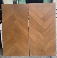 Gạch giả gỗ Trung Quốc 60x120 xương cá nâu đỏ mờ