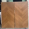 Gạch giả gỗ Trung Quốc 60x120 xương cá nâu đỏ mờ