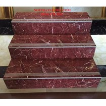 Gạch lát cầu thang 47x100 đỏ vân đá trắng