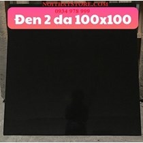 Gạch lát nền Trung Quốc 100x100 đen trơn 2 da