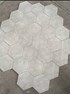 Gạch lục giác đẹp giá rẻ trắng xám mờ xi măng 20x23