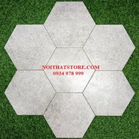 Gạch lục giác màu xám muối tiêu