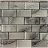 Gạch mosaic gạch thẻ xám trắng vân đá