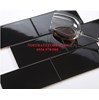 Gạch thẻ 10x20 đen bóng phẳng