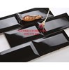 Gạch thẻ 10x20 đen bóng vát