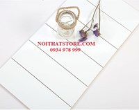 Gạch thẻ 10x30 trắng mờ phẳng