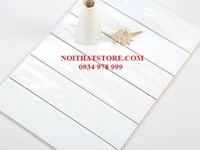 Gạch thẻ 7.5x30 trắng bóng phẳng