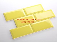 Gạch thẻ màu vàng bóng vát