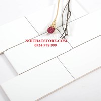 Gạch thẻ trắng mờ phẳng
