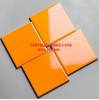 Gạch thẻ vuông cam bóng phẳng 10x10