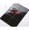 Gạch thẻ vuông đen bóng phẳng 20x20