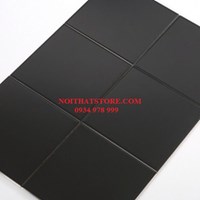 Gạch thẻ vuông đen mờ phẳng 15x15