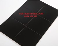 Gạch thẻ vuông đen mờ phẳng 20x20