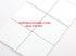Gạch thẻ vuông trắng bóng phẳng 10x10
