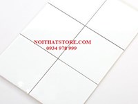 Gạch thẻ vuông trắng bóng phẳng 10x10