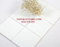 Gạch thẻ vuông trắng mờ phẳng 15x15