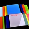 Gạch thẻ vuông xanh dương bóng phẳng 10x10