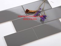 Gạch thẻ xám đậm bóng phẳng