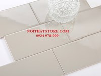 Gạch thẻ xám nhạt bóng phẳng