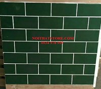 Gạch thẻ xanh rêu bóng phẳng