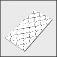 Gạch trang trí 30x60  vảy cá trắng  TTP3620
