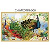 Gạch tranh 3D chim công 008