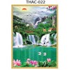 Gạch tranh 3D phong thủy thác nước 022